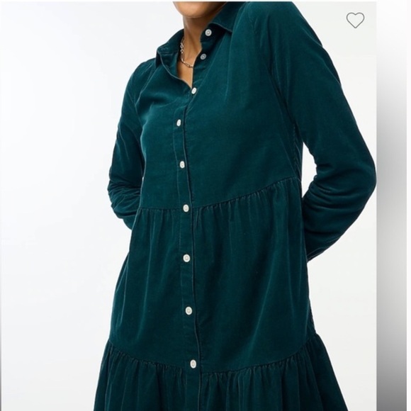 JCrew Corduroy Collared Mini Shirtdress Dress - Picture 11 of 11